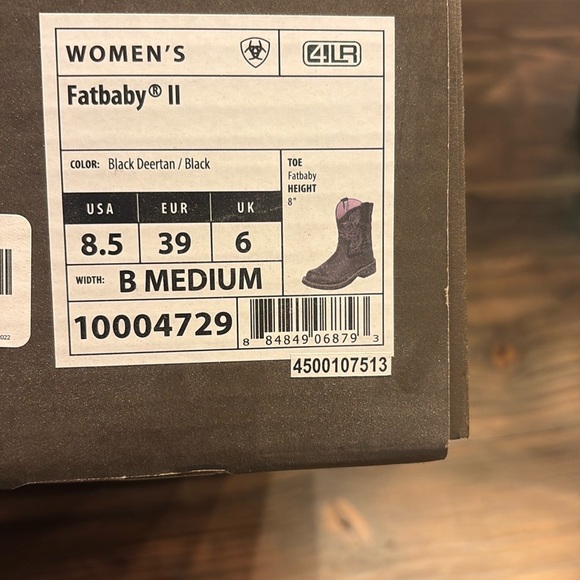 Ariat Black Heeled Boots Stylish Comfort - Picture 2 of 3